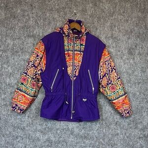 Vintage Fera Ladies Purple Ski Jacket Size 8